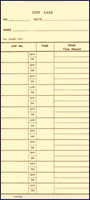 Clock Card 25550